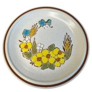 Lot Of 5 Hearthside Floral Expressions Springtime 7 3/4” Salad Plates 70’s
